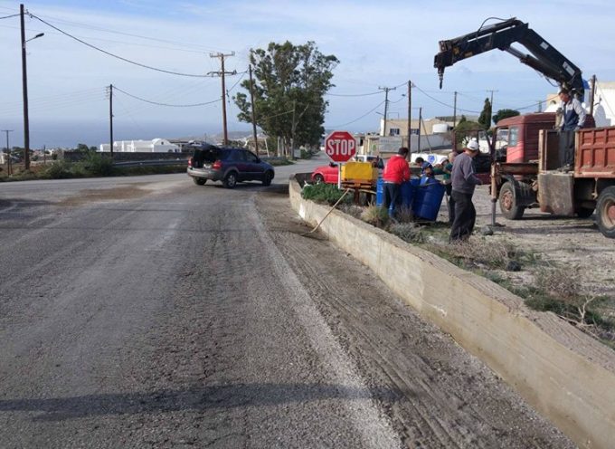 Εργασίες ασφαλτοστρώσεων ξεκίνησαν σήμερα το πρωί στην περιοχή από τον κόμβο του Αθηνιού και μέχρι το Μεξικάνικο