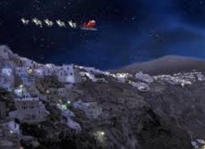ΔΑΠΠΟΣ:Ο Άγιος Βασίλης έφτασε στη Σαντορίνη