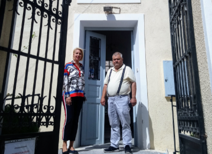 To Πτωχοκομείο – Γηροκομείο Θήρας επισκέφτηκε η Βουλευτής Κυκλάδων Κατερίνα Μονογυιού