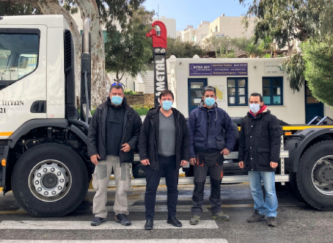 Φορτηγό μεταφοράς κοντέινερ μέσω του «ΦΙΛΟΔΗΜΟΣ ΙΙ» παρέλαβε ο Δήμος Ιητών