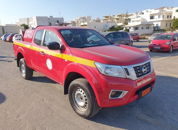 Παραχώρηση υδροφόρου πυροσβεστικού οχήματος στο Δήμο Νάξου