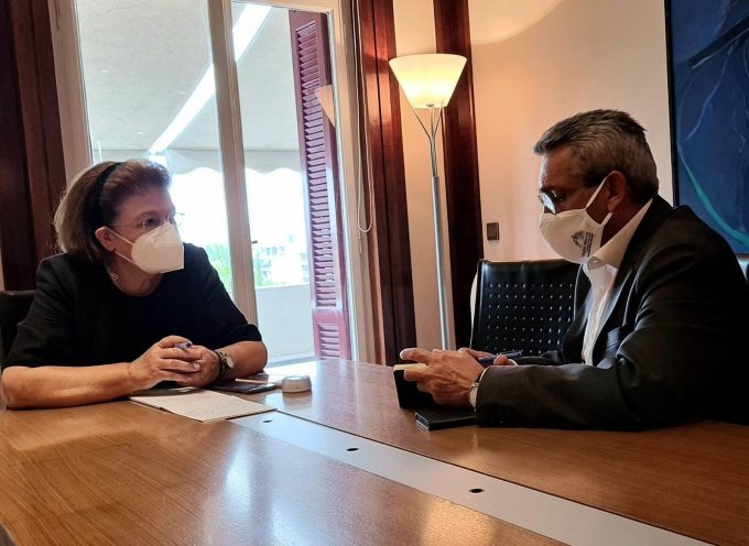 Συνεργασία του Περιφερειάρχη Γιώργου Χατζημάρκου με την Υπουργό Πολιτισμού Λίνα Μενδώνη