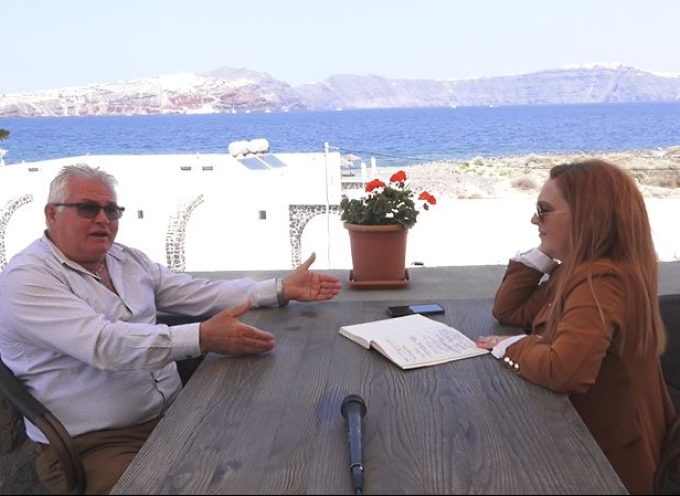 Volcano tv : αποστολή στην Θηρασία: Στην εκπομπή της Μαρίας Πρασίνου ΕΥ ΖΗΝ μίλησε ο Πρόεδρος του νησιού κ.Πέτρος Καραμολέγκος.