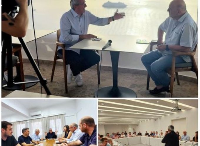 H επίσκεψη του Περιφερειάρχη Ν.Αιγαίου στην Σαντορίνη