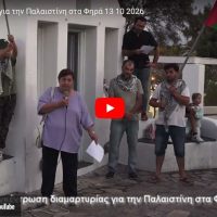 Η συγκέντρωση για την Παλαιστίνη στα Φηρά (βίντεο)