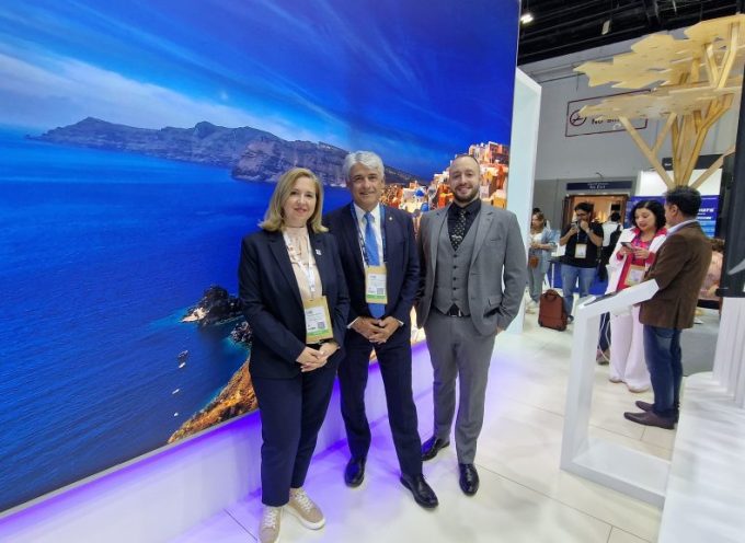 Ο Δήμος Θήρας στην έκθεση τουρισμού Arabian Travel Market 2025  Δυναμική πρώτη παρουσία στο Ντουμπάι