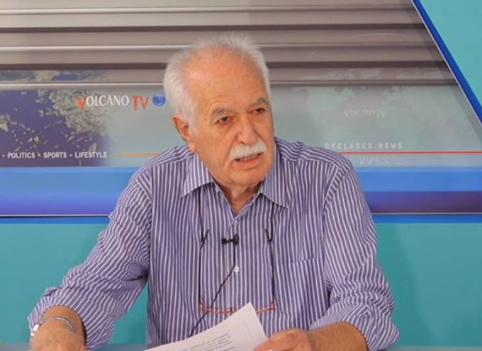 Ο ΠΡΕΔΡΟΣ ΤΗΣ ΕΣΤΙΑΣ ΠΥΡΓΟΥ ΣΤΟ ΚΑΝΑΛΙ ΤΗΣ ΣΑΝΤΟΡΙΝΗΣ