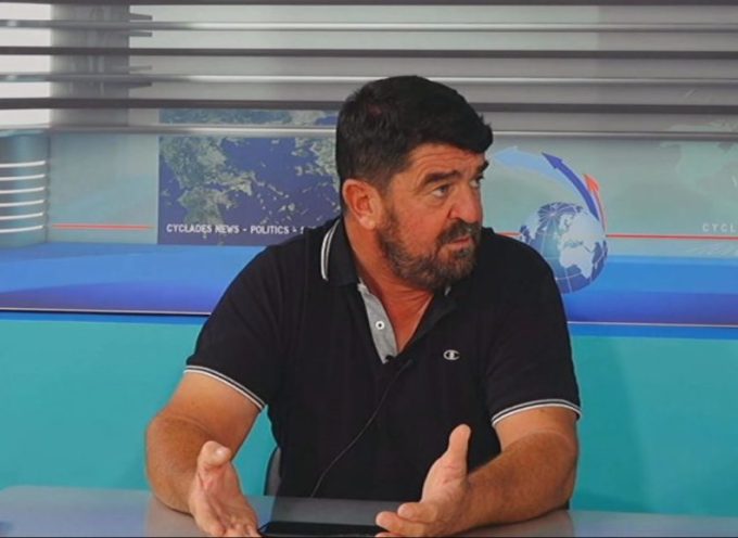 Ο Αντιδήμαρχος καθαριότητας Γιάννης Ρούσσος στο volcano tv.
