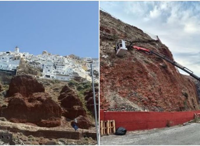 ΕΠΑΡΧΟΣ ΘΗΡΑΣ: Δημοπρατήσαμε το δεύτερο έργο στα πρανή της καλντέρας , με χρηματοδότηση 2,5 εκ. Ευρώ απο το Ταμείο Φυσικών Καταστροφών