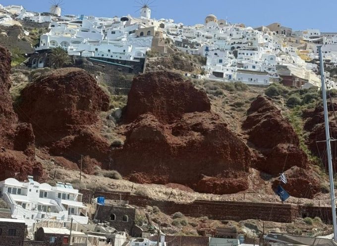 Έπαρχος Θήρας: Την Δευτέρα 10 Νοεμβρίου ξεκινάμε τη δεύτερη φάση των εργασιών που απαιτούνται στα πρανή της καλντέρας