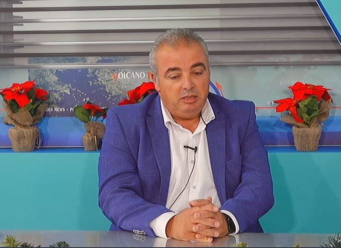 O A ΑΝΤΙΔΗΜΑΡΧΟΣ ΘΗΡΑΣ ΙΑΚΩΒΟΣ ΛΥΓΝΟΣ ΣΤΟ VOLCANO TV