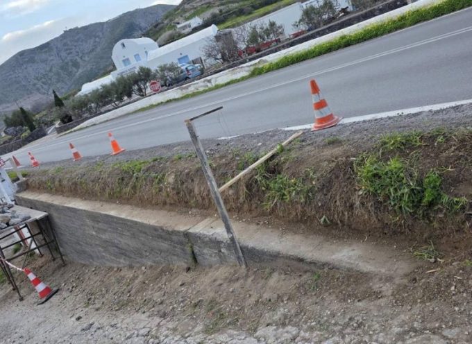 Ξεκίνησαν οι εργασίες κατασκευής νέου στηθαίου αργολιθοδομής στην περιοχή του Βόθωνα, επί της γέφυρας που βρίσκεται πλησίον του Κρητικού