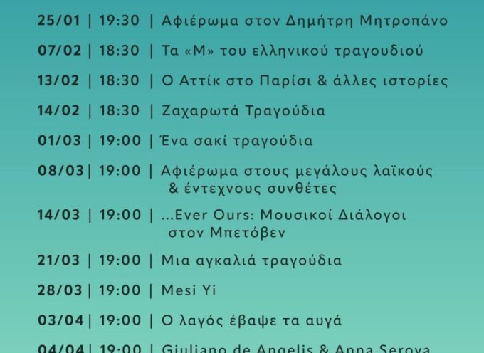 Πολιτιστικό πρόγραμμα Δήμου Θήρας | Ιανουάριος – Απρίλιος 2026