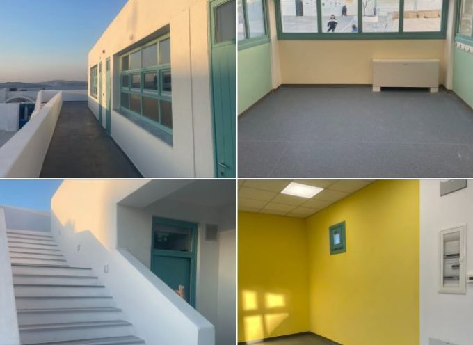 Προχωρά η ολοκλήρωση του νέου Δημοτικού Σχολείου Οίας – Παραδόθηκαν δύο νέες αίθουσες, σε εξέλιξη το γήπεδο και ο πολυχώρος