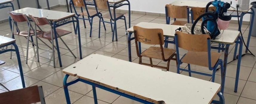 ΔΗΜΟΣ ΘΗΡΑΣ: Καθαρισμός ΕΠΑ.Λ μετά τη λήξη της κατάληψης