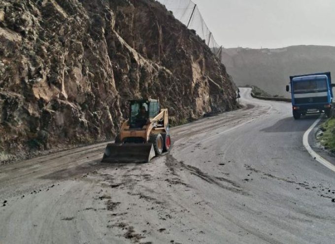 ΕΠΑΡΧΟΣ ΘΗΡΑΣ :Με άμεση παρέμβαση αποκαταστήσαμε σημεία του επαρχιακού οδικού δικτύου