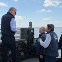 Αυτοψία στη Βλυχάδα για τις ζημιές από τη διάβρωση στην περιοχή Πούντες