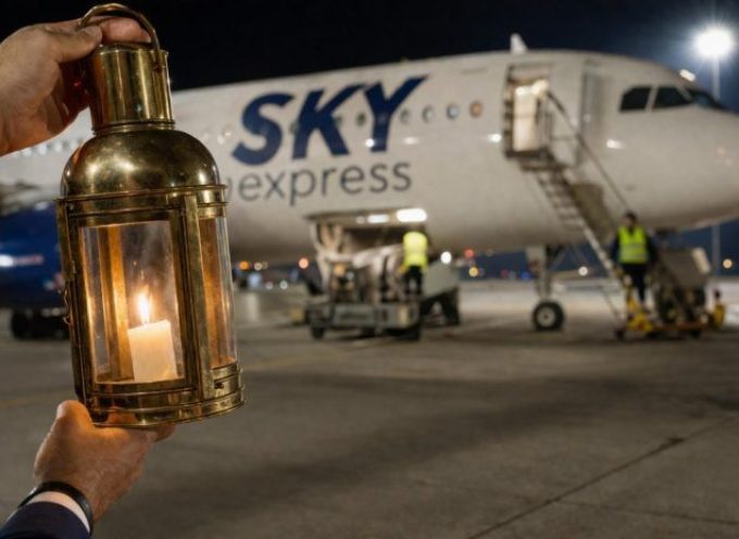Η SKY Express ανακοίνωσε πως θα αναλάβει με προγραμματισμένες πτήσεις της τη μεταφορά του Αγίου Φωτός σε επτά προορισμούς της χώρας, συγκεκριμένα σε Αλεξανδρούπολη, Ηράκλειο, Κέρκυρα, Χανιά, Μυτιλήνη, Ρόδο, Σαντορίνη